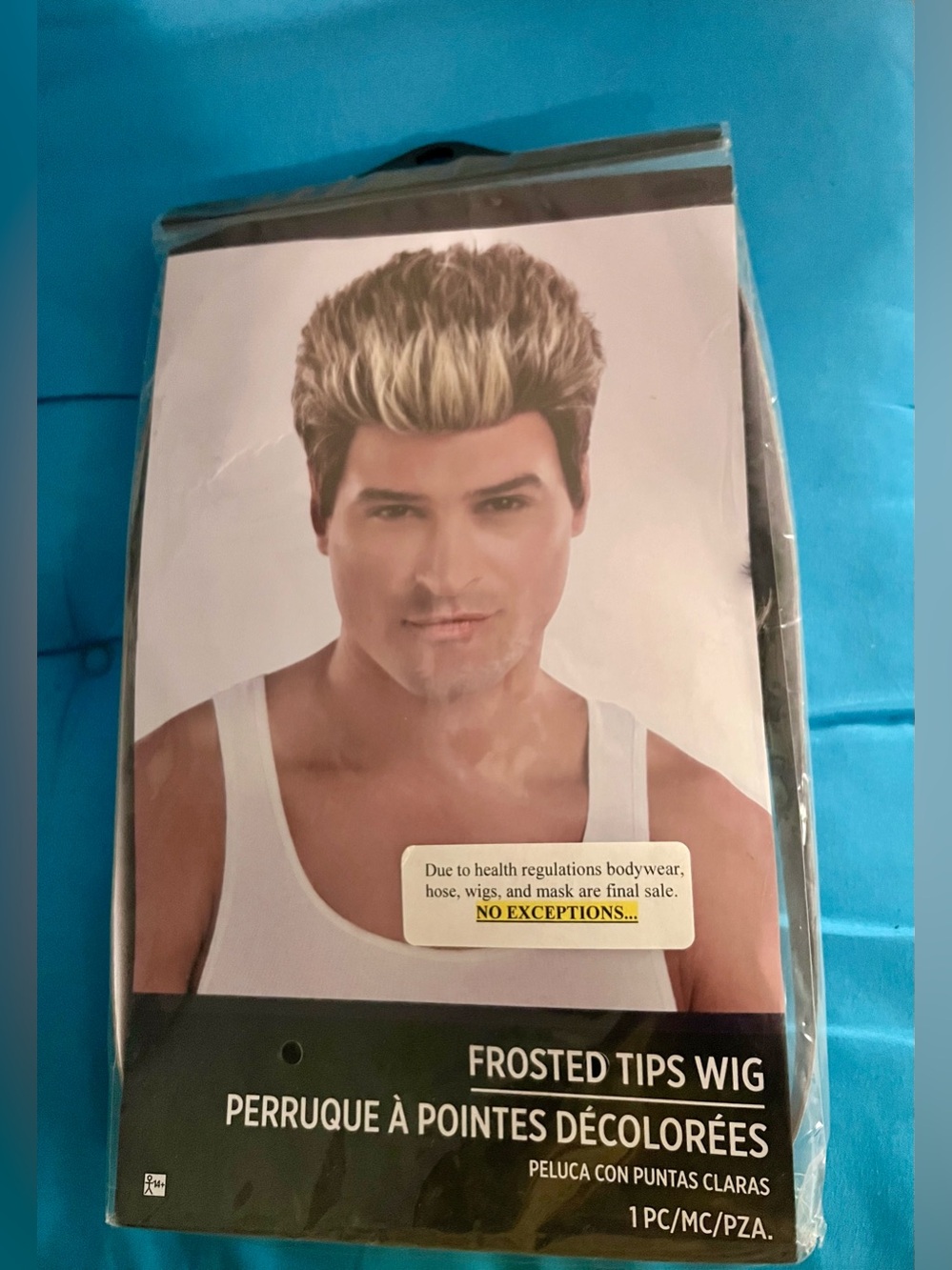 Costume Wig NEW/Never Opened: 90's Male Frosted Tips Wig